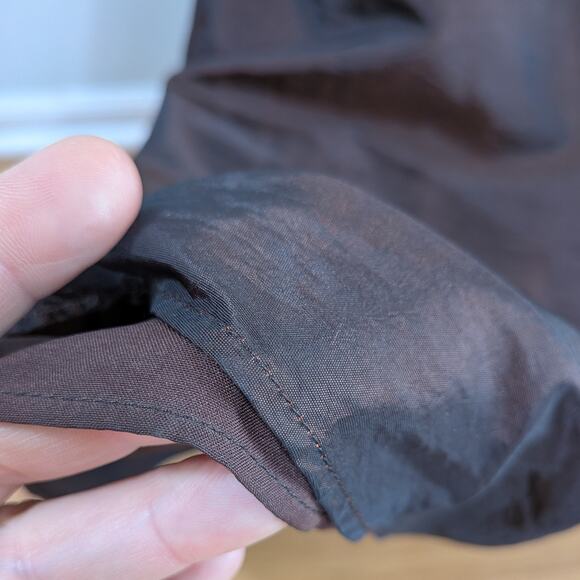 Prom Dress Maxi Gown M Brown Glam Strapless Mermaid Pleat Mother Tie Classic - Picture 8 of 10